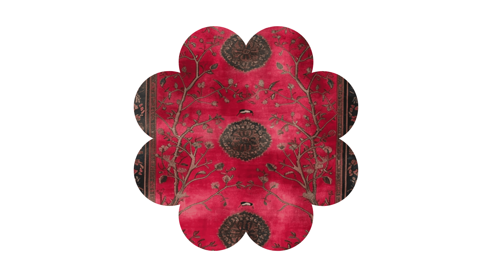 snake red rug