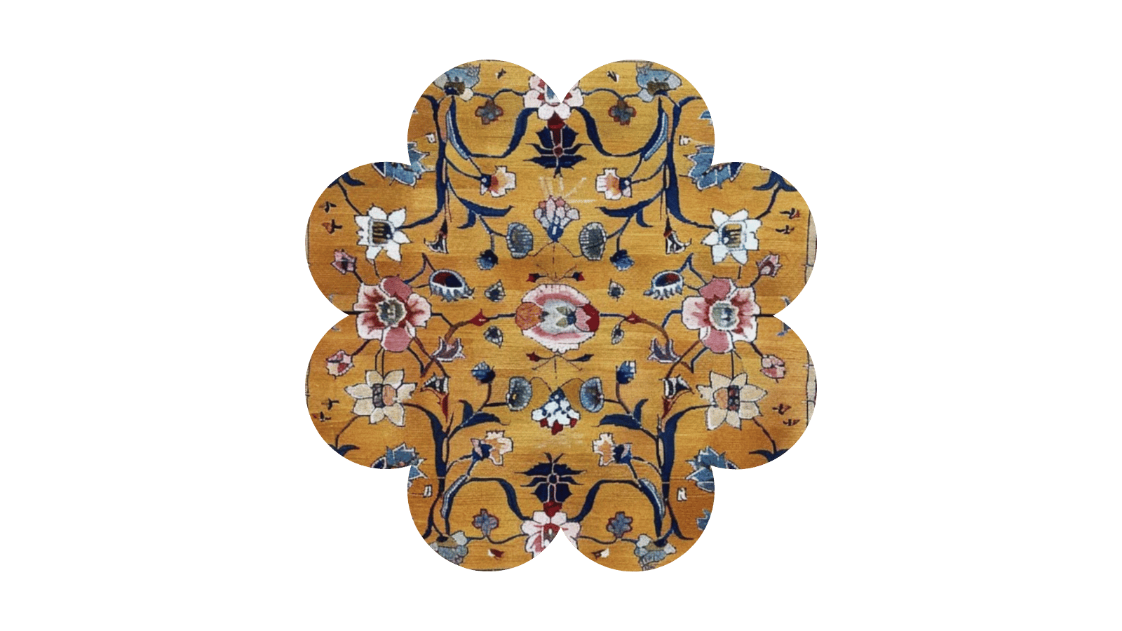 floral brown rug icon collection