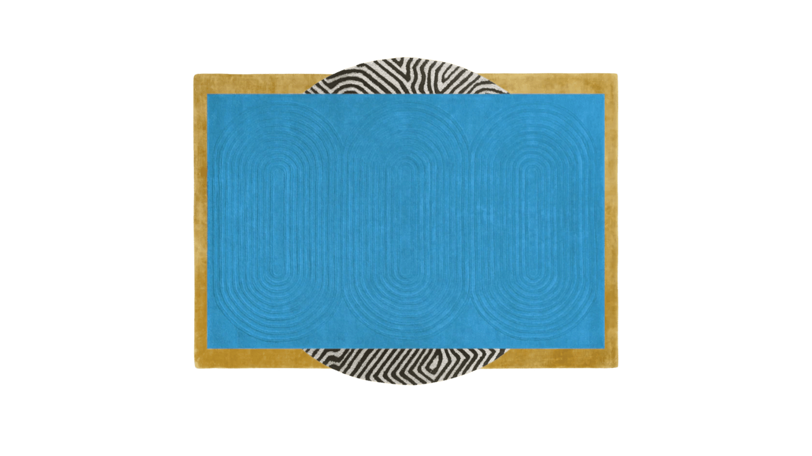 Water Earth and Sun Hand Tufted Wool Rug