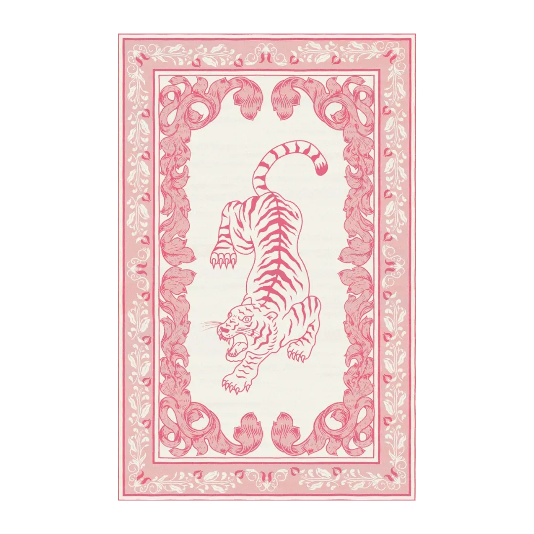 Prowess in Pink Garden Hand-Tufted Rug
