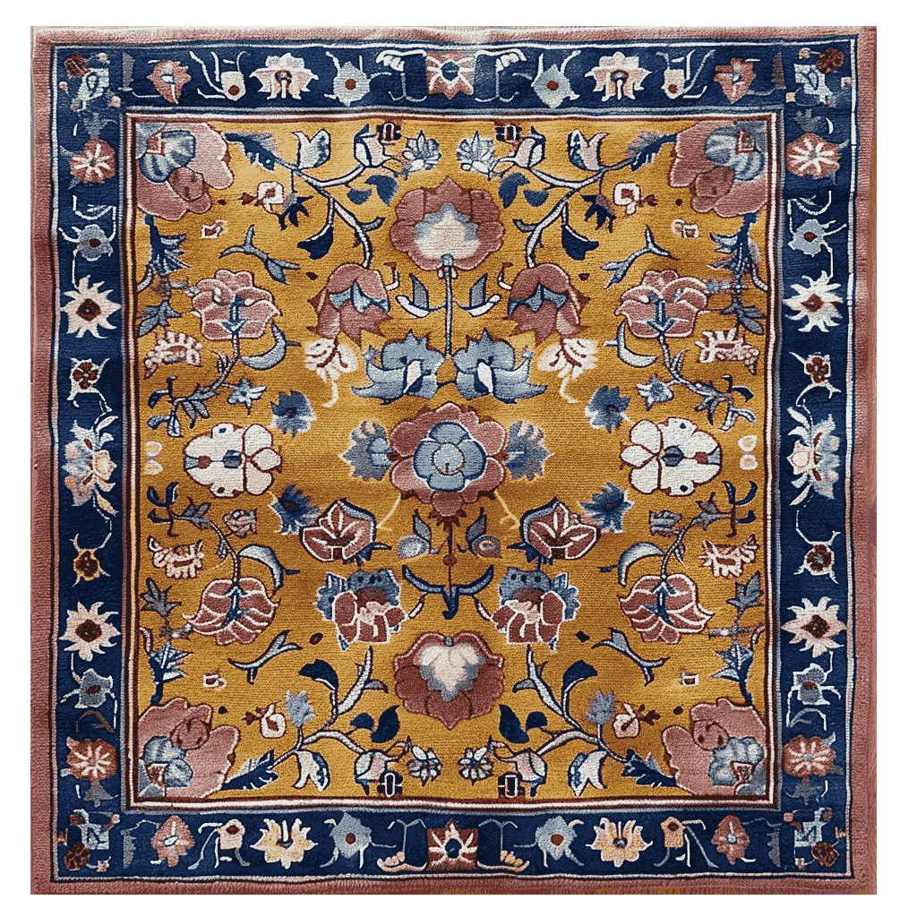 Sunlit Floral Symphony Hand Tufted Wool Rug