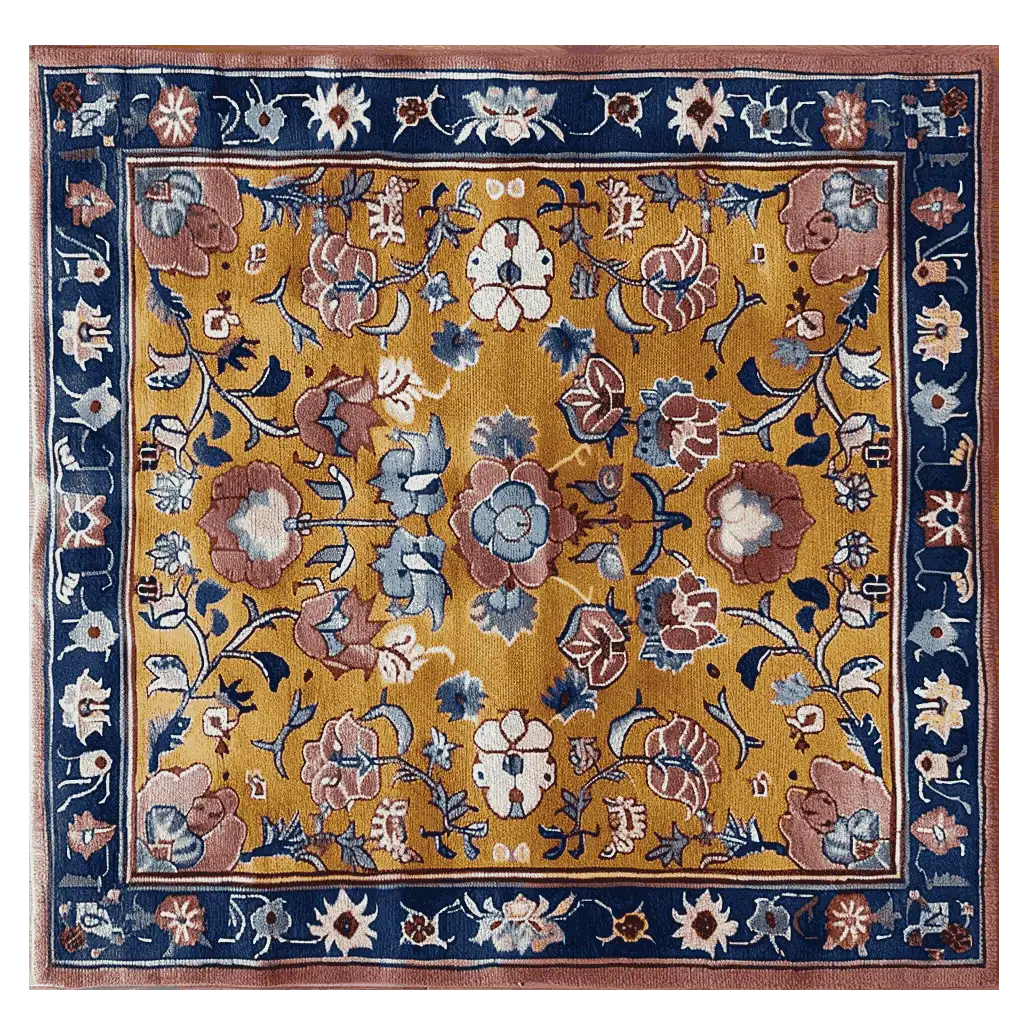 Sunlit Floral Symphony Hand Tufted Wool Rug