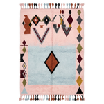 Abstract Assemblage Moroccan Shag Rug