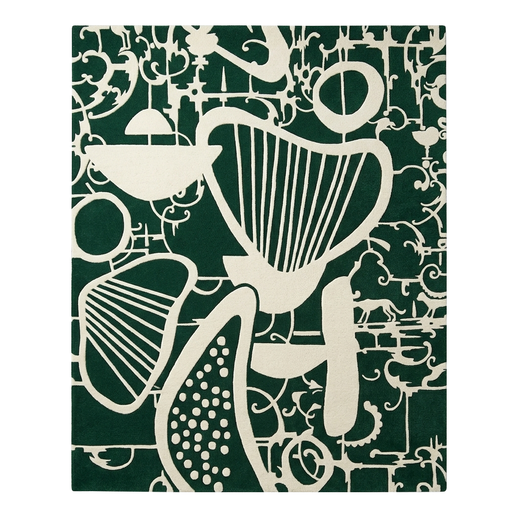 Abstract Concerto Hand Tufted Wool Rug