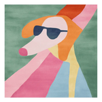 Abstract Dog Mood Hand Tufted Rug