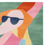 Abstract Dog Mood Hand Tufted Rug