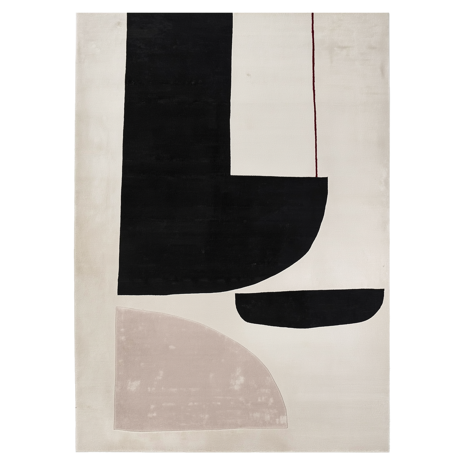 Abstract Forms Hand Tufted Wool Rug
