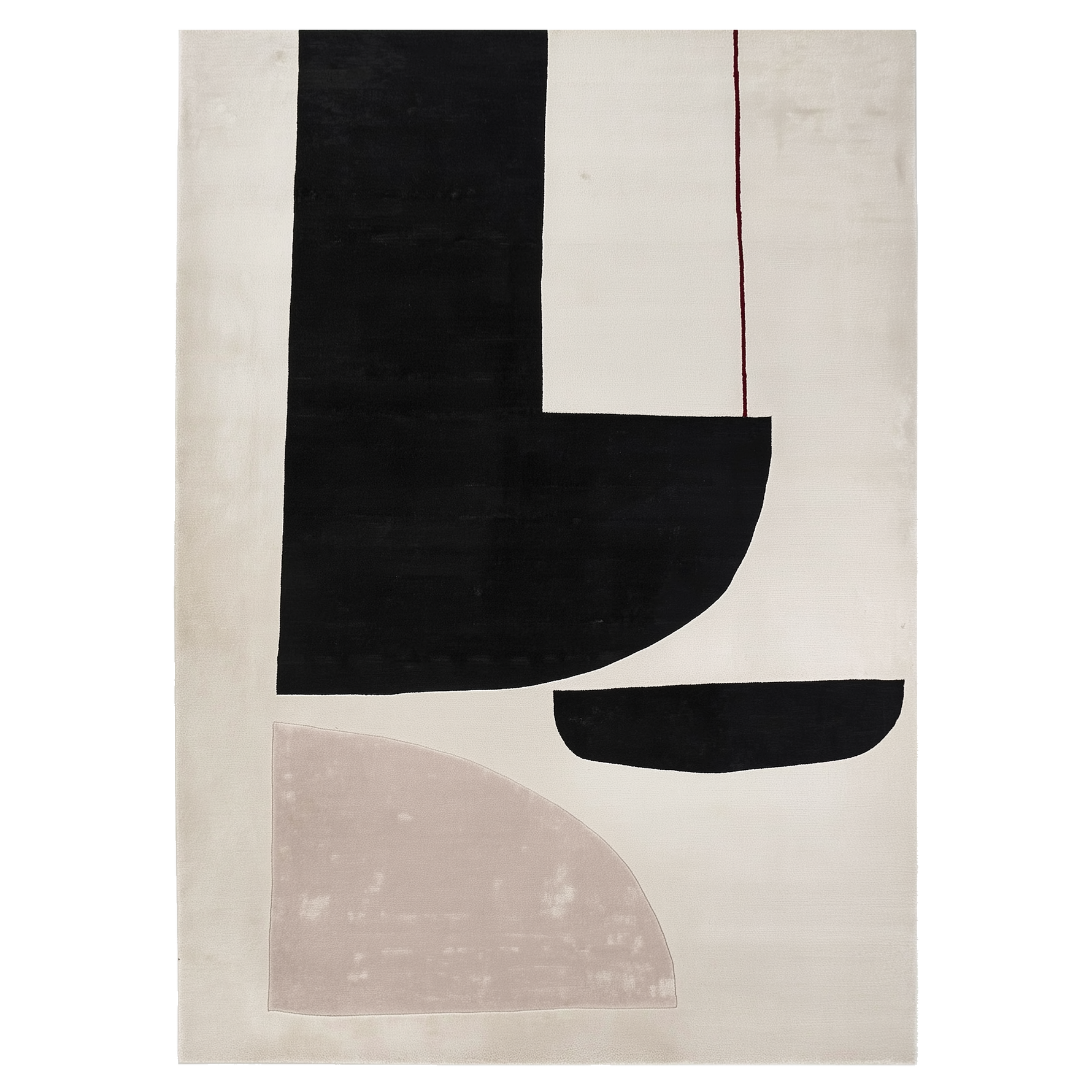 Abstract Forms Hand Tufted Wool Rug