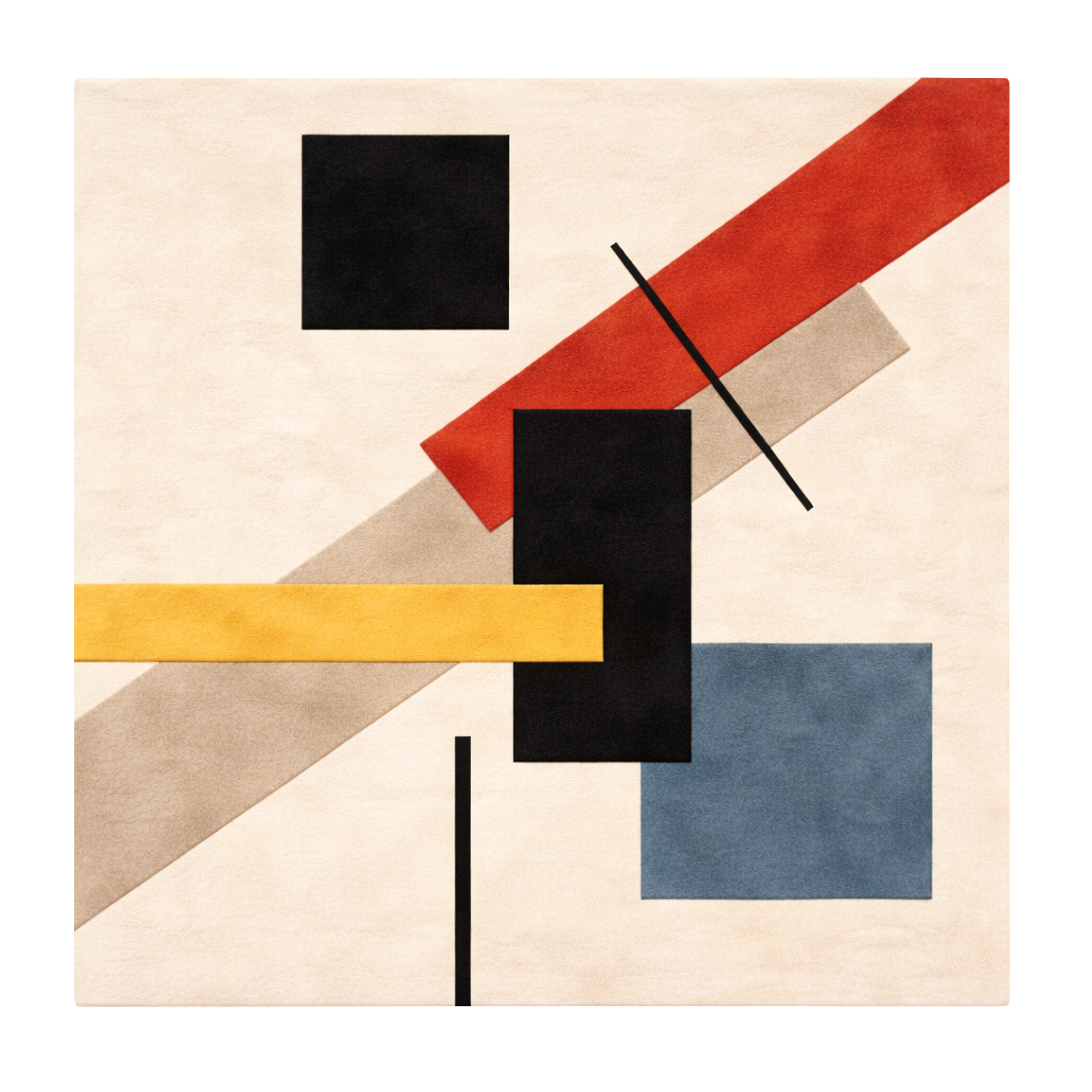 Abstract Geometric  Hand Tufted Wool Rug