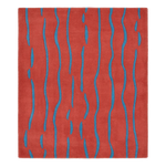Abstract Stripe Look Hand Tufted Wool Rug 