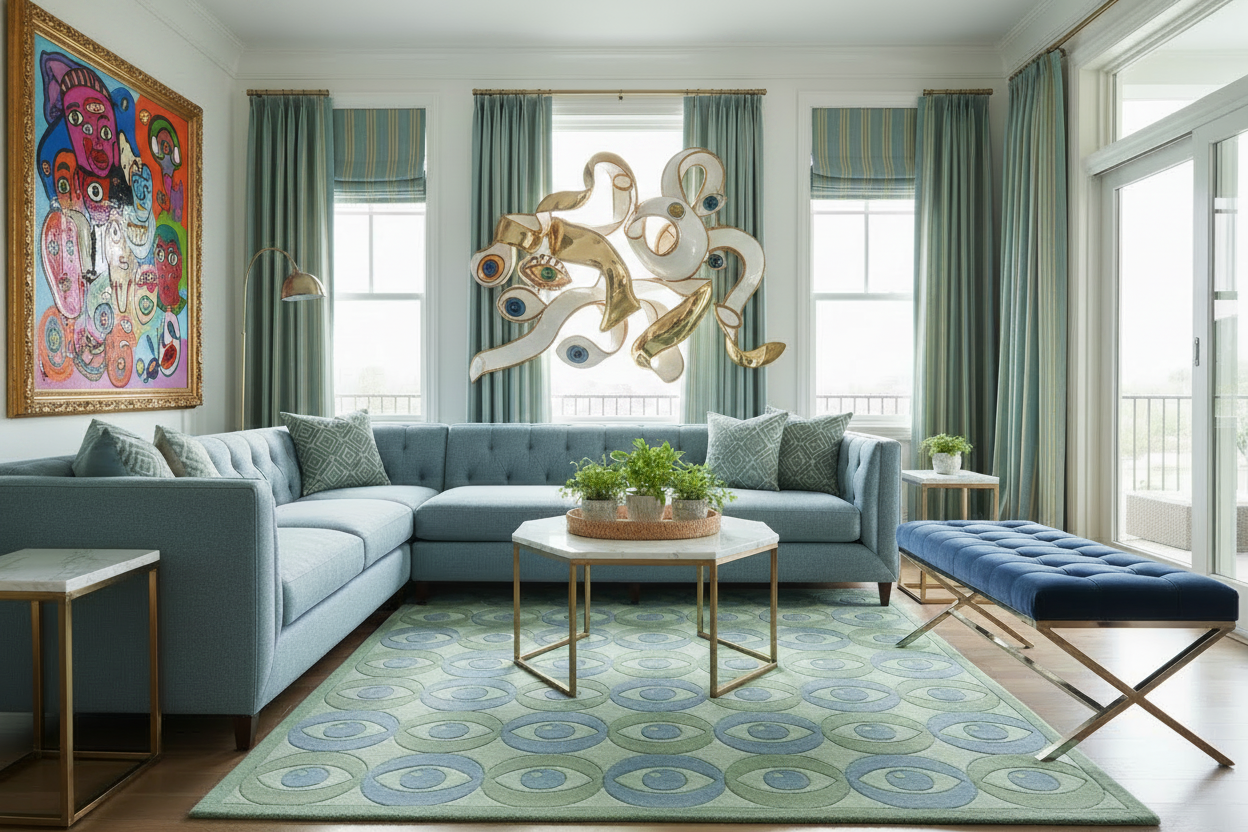 All Eyes on You Hand Tufted Wool Rug