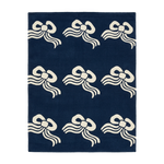All the Ribbons Blue Hand Tufted Wool Rug