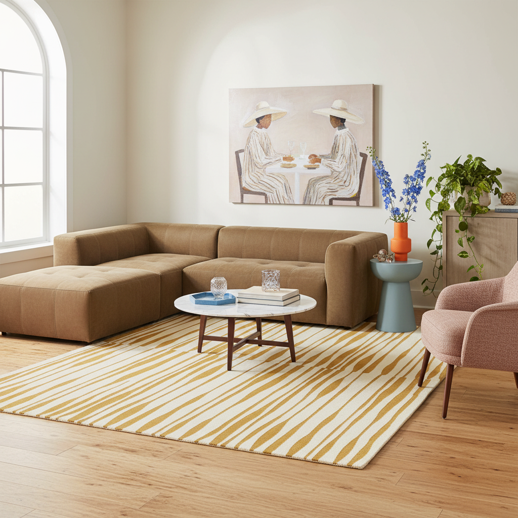 Arctic Silent Peaks Hand Tufted Wool Rug