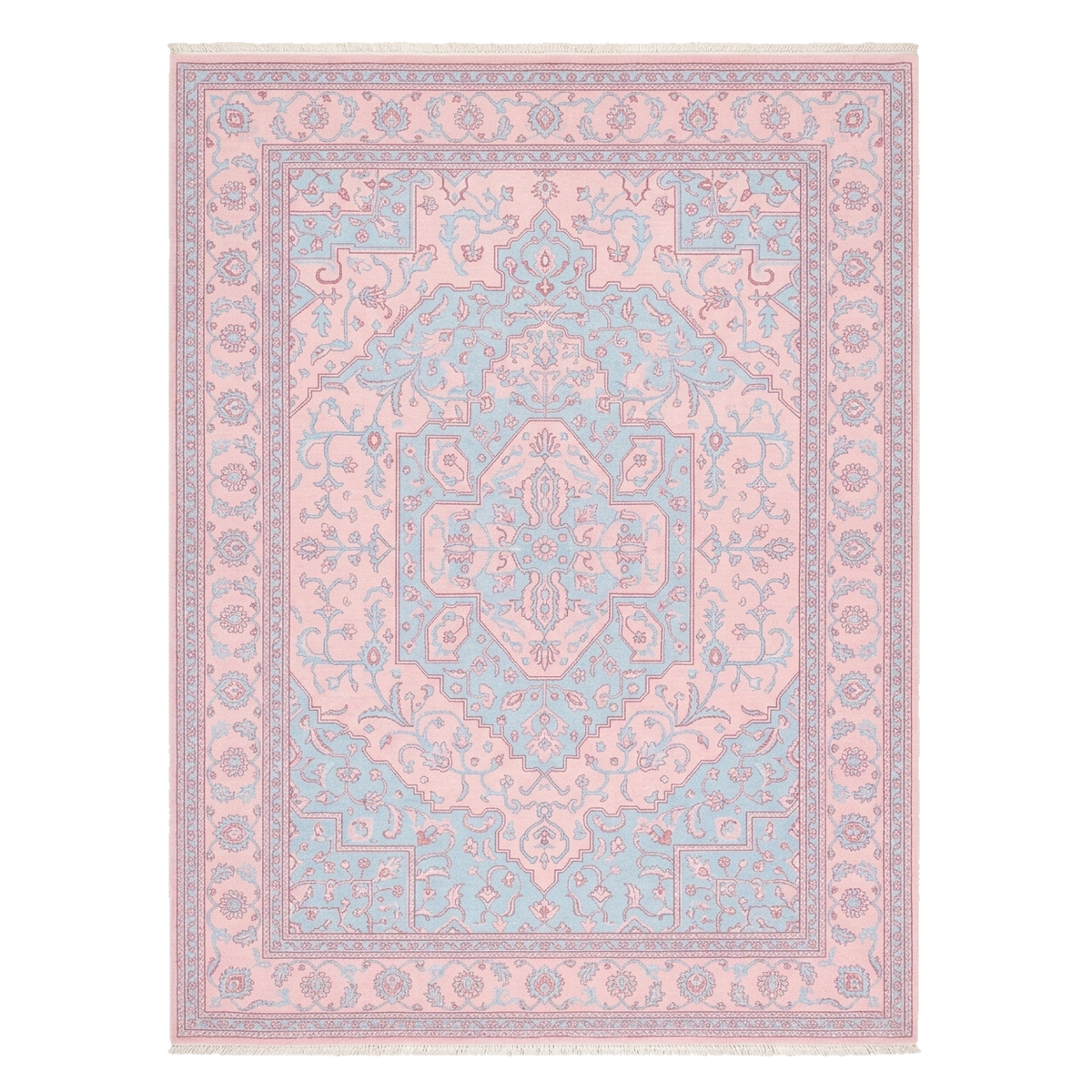 Aria of the Pink Willow Hand Knotted Rug 
