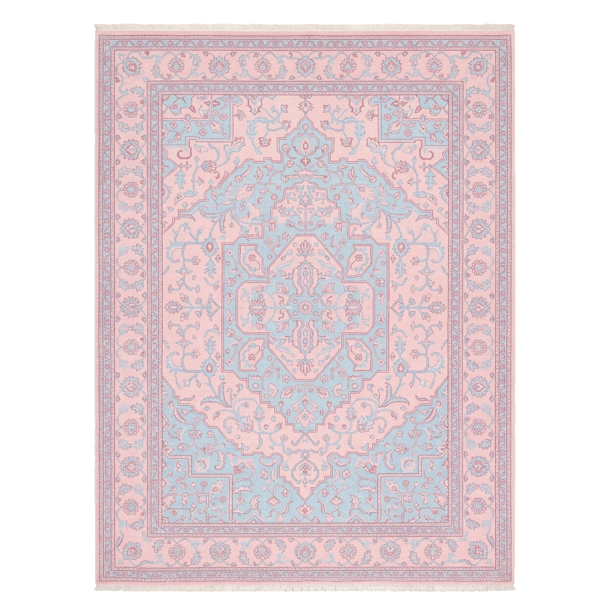 Aria of the Pink Willow Hand Knotted Rug 