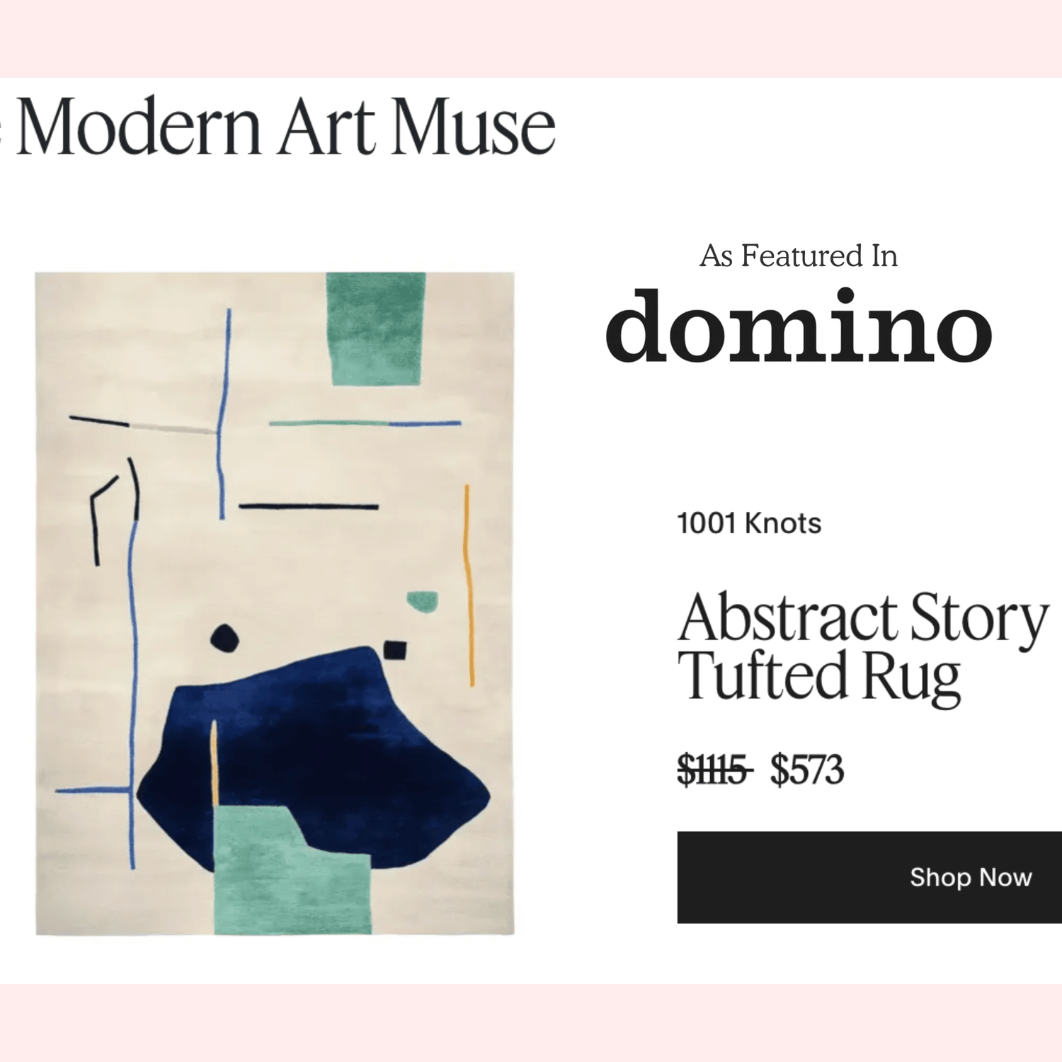 Abstract Story Hand Tufted Rug