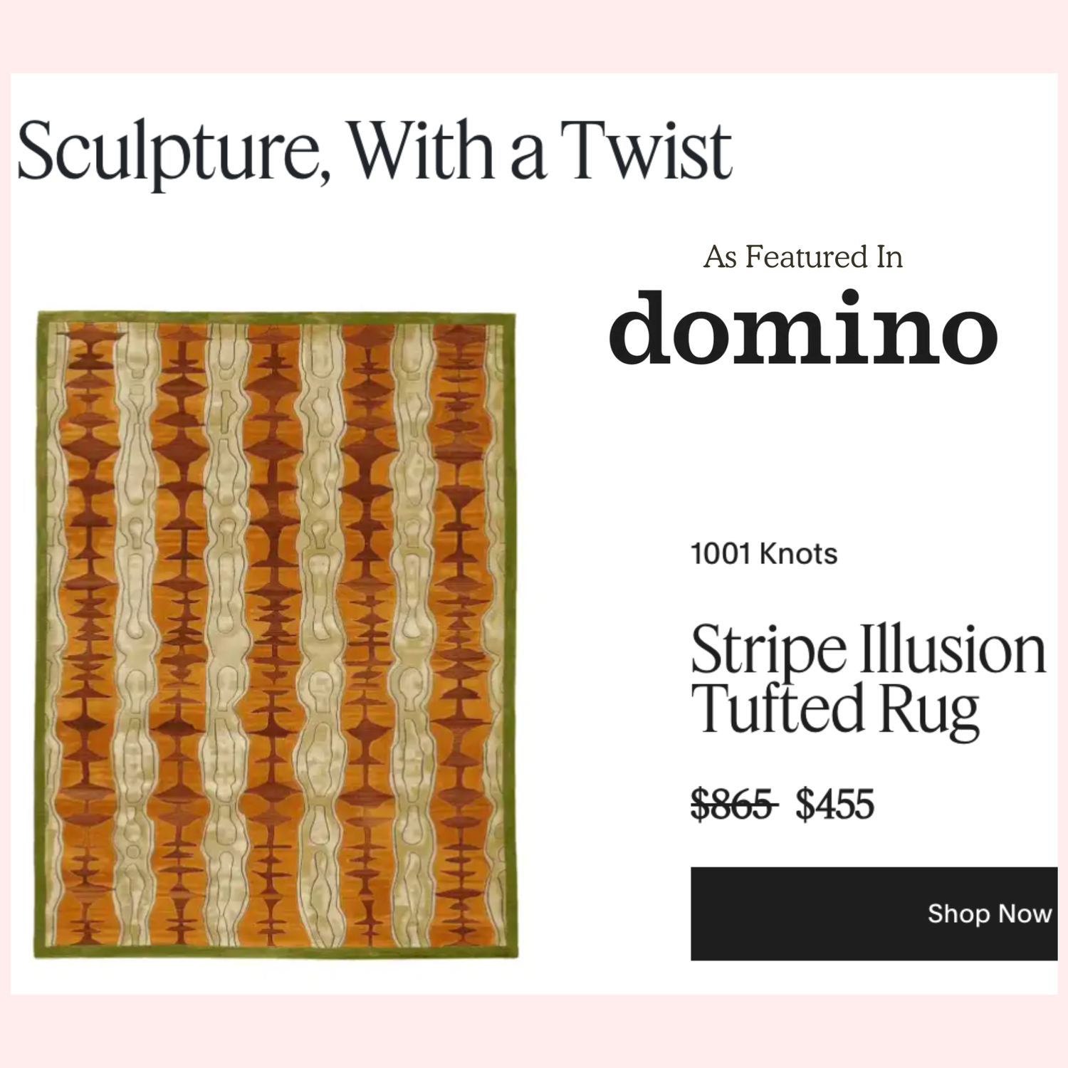 Stripe Illusion Hand Tufted Rug