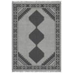 Ashen Diamond Throne Hand Knotted Rug