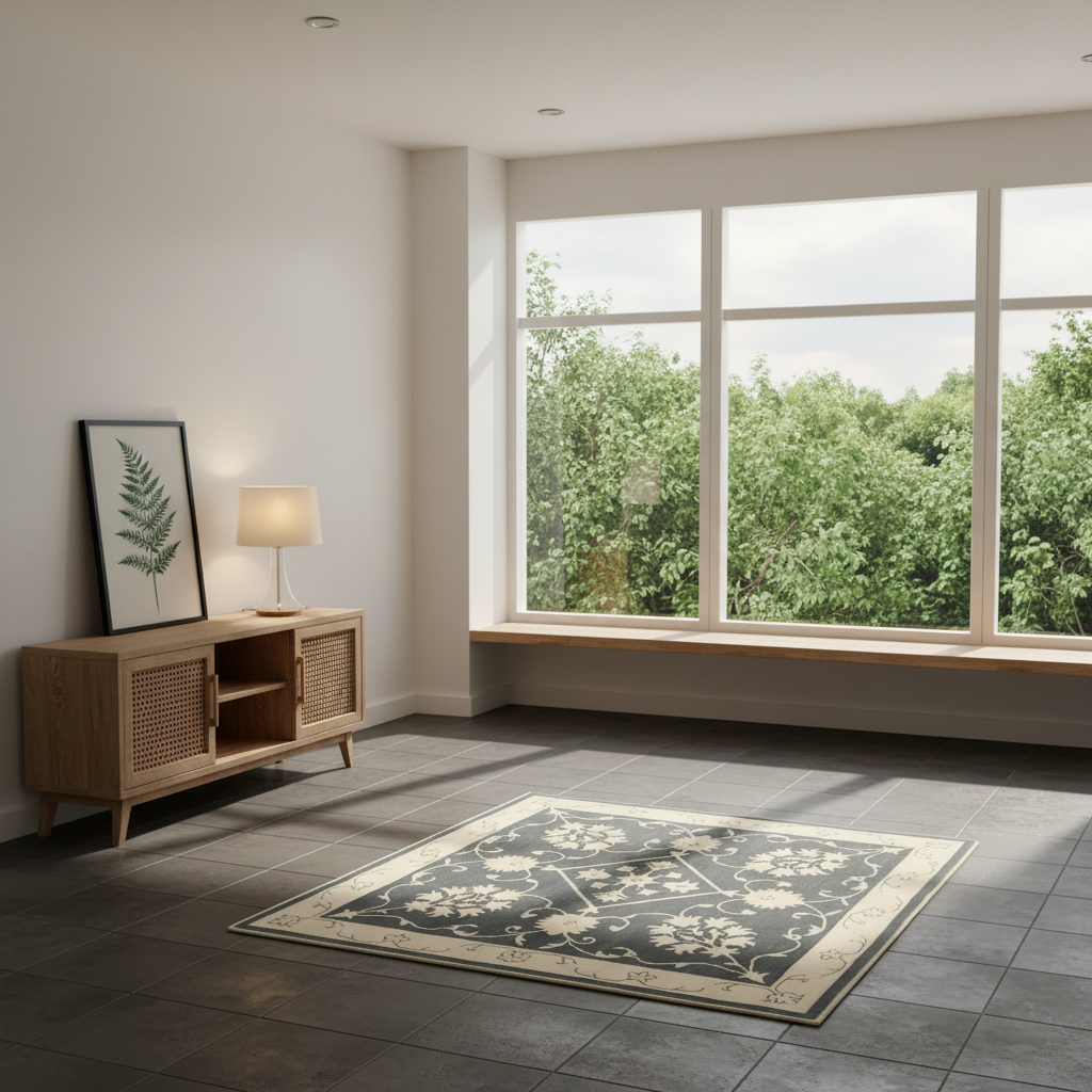 Astral Checkerboard Hand Knotted Rug