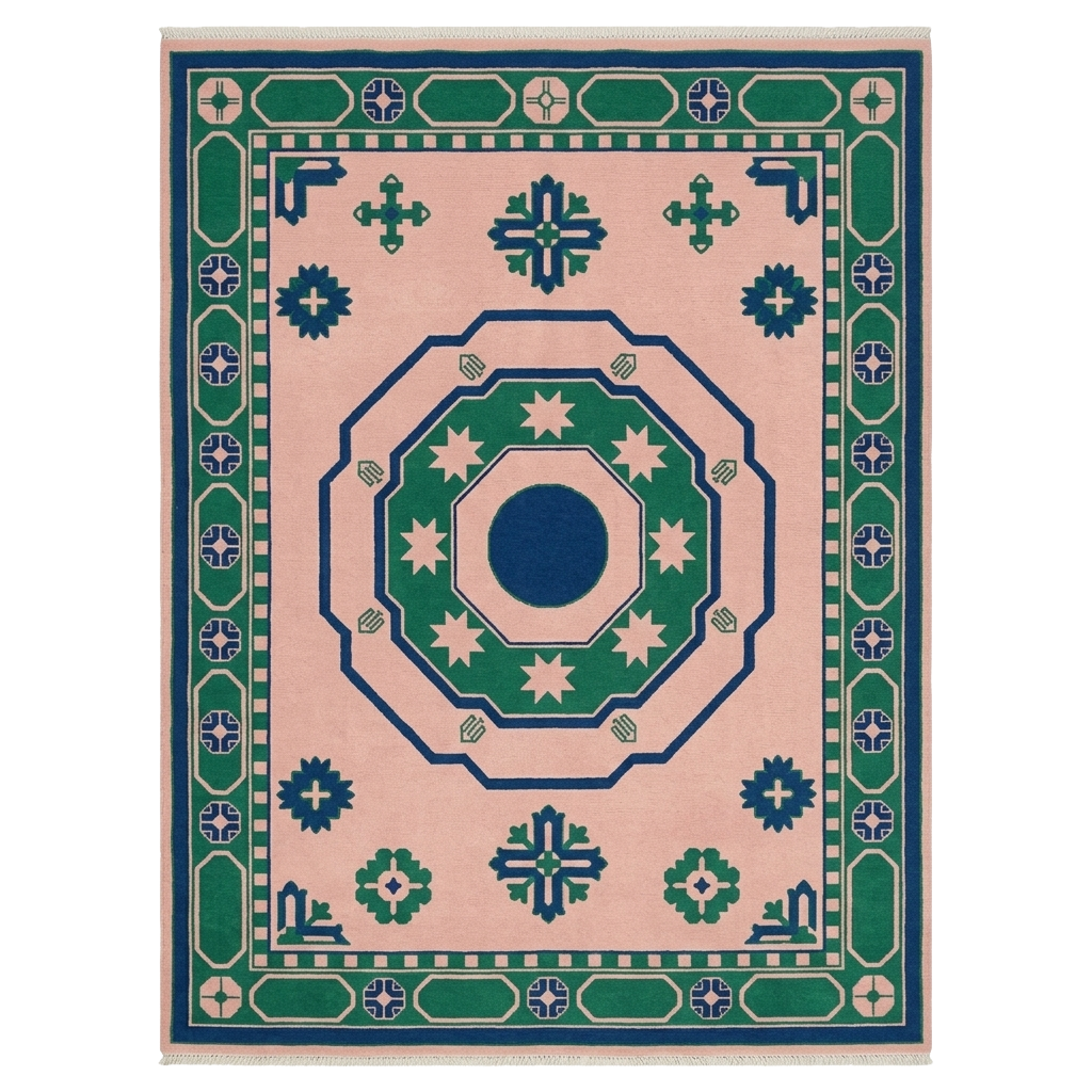 Astral Frame Hand Knotted Rug