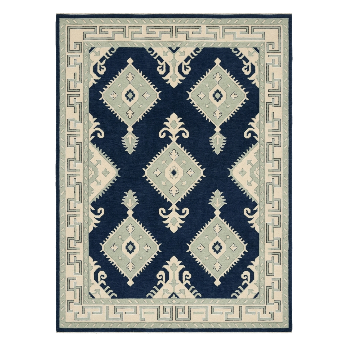 Asymmetric Ridge Hand Knotted Rug