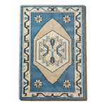 Azure Anatolian Lantern Hand Tufted Wool Rug