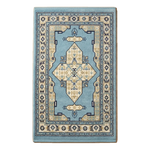 Azure Palace Medallion Hand Tufted Wool Rug