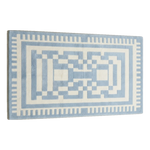 Baby Blue Maze Hand Tufted Runner Rug - alternate view