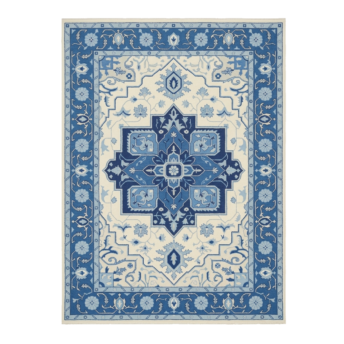 Blue Vine Harmony Hand Knotted Rug