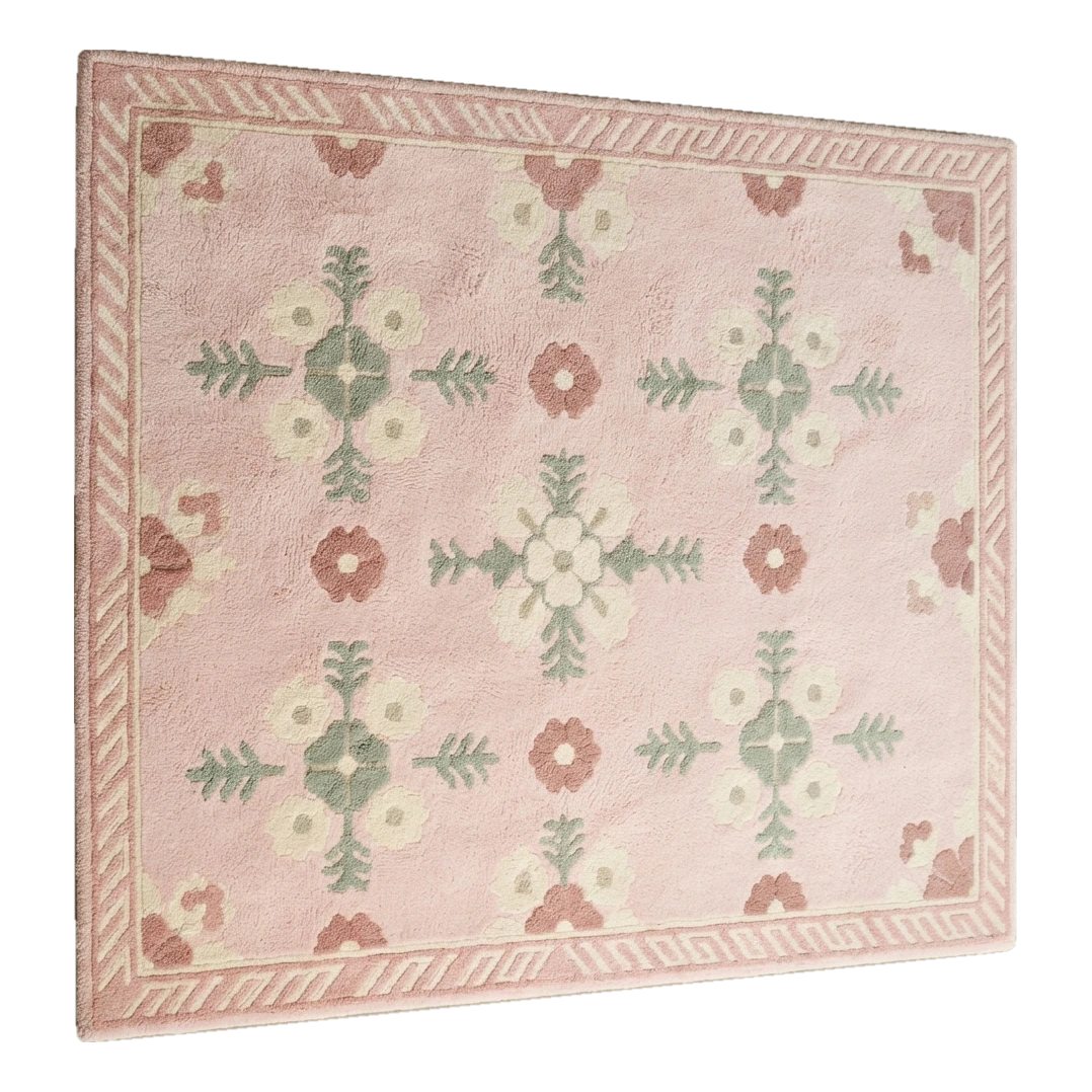 Blush Meadow Folklore Hand Tufted Wool Rug - alternate view