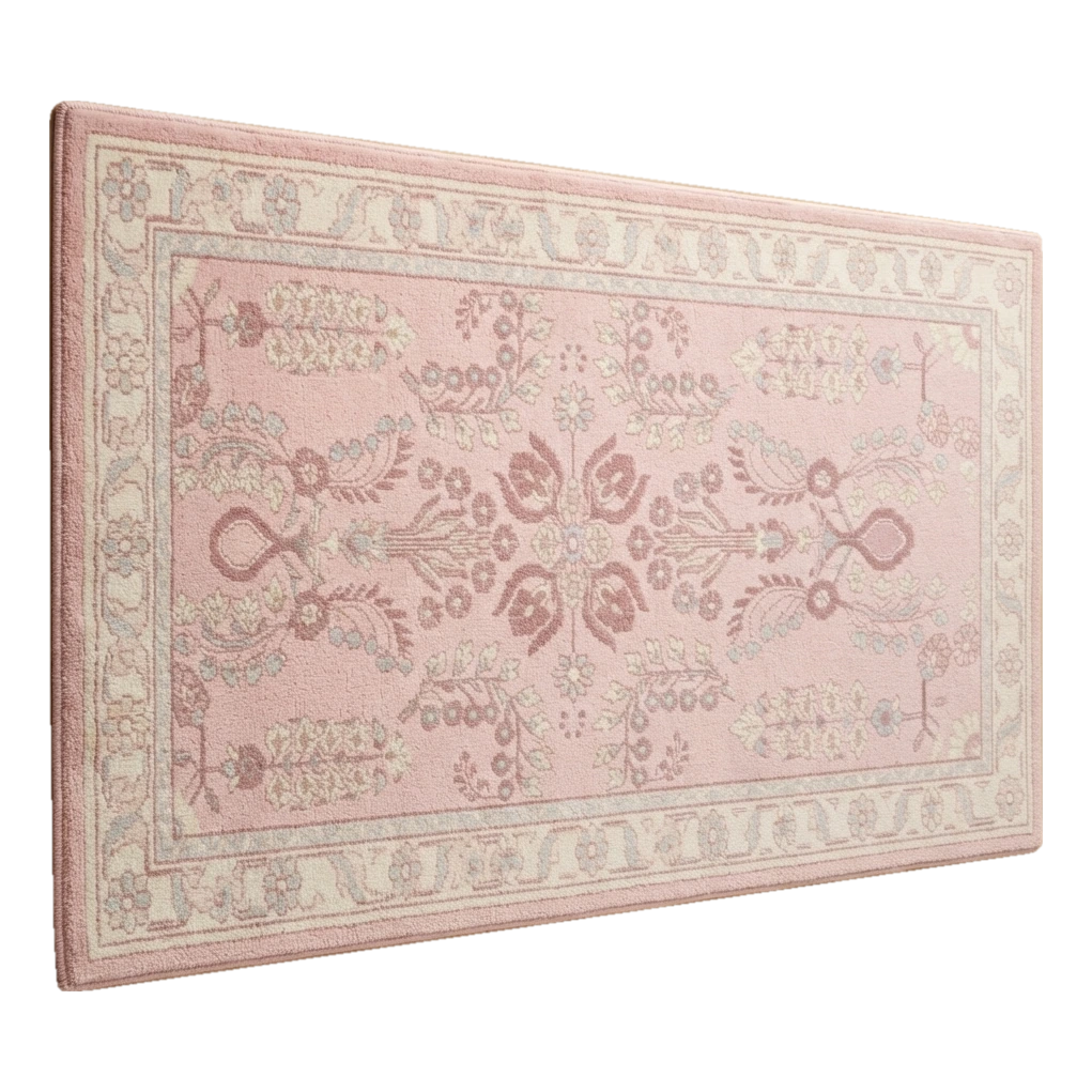 Blush Pomegranate Arbor Hand Tufted Wool Rug - alternate view