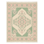 Blush Angular Frame Hand Knotted Rug 