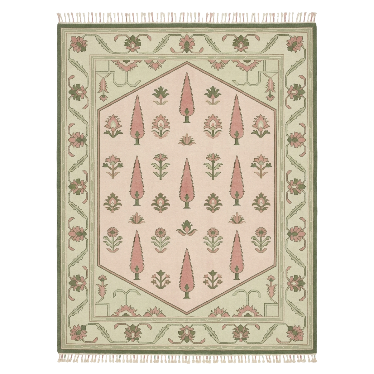 Blush Cypress Meadow Hand Knotted Rug 