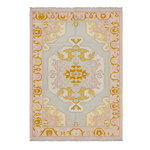 Blush Golden Symmetry Hand Knotted Rug 