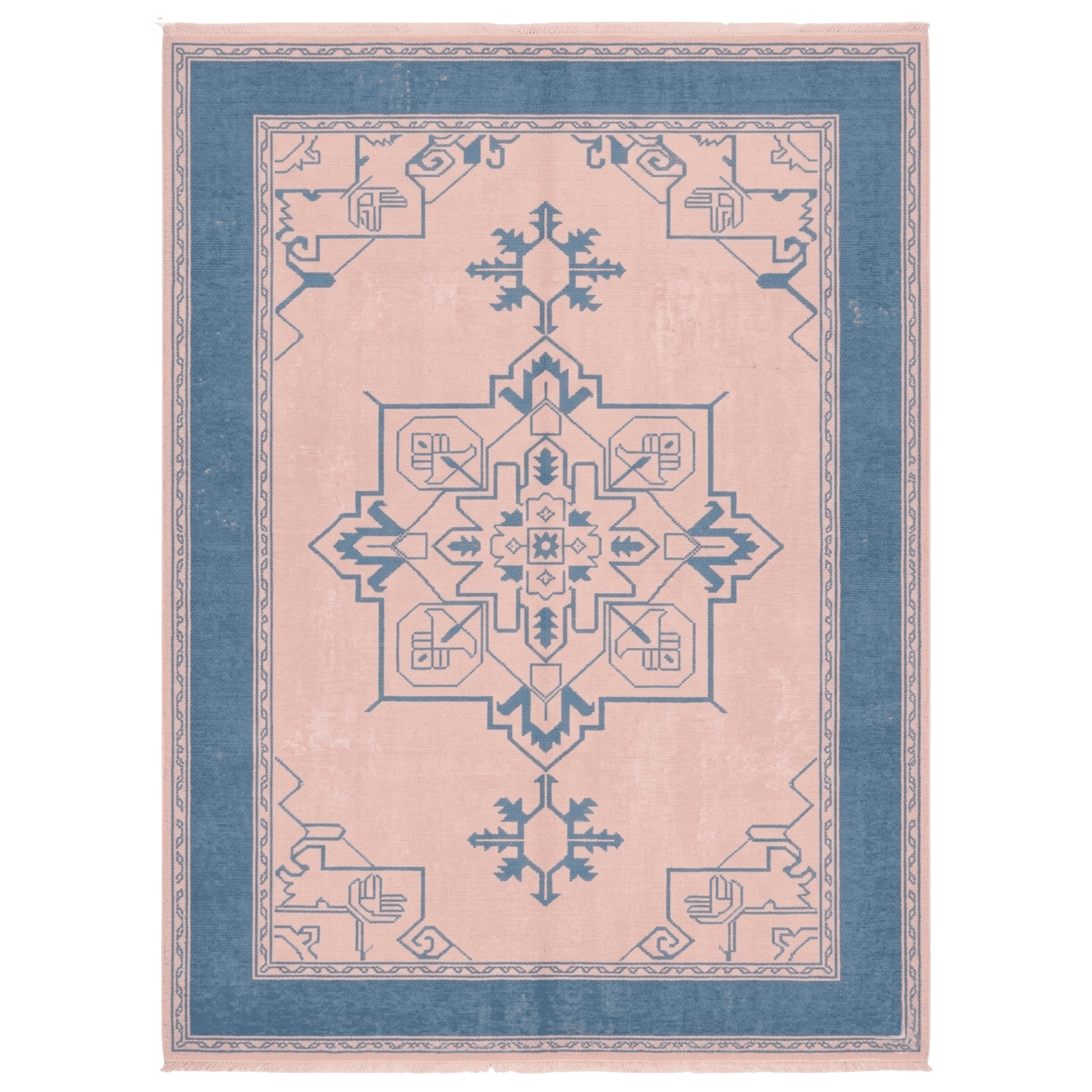 Blush Monsoon Petal Hand Knotted Rug