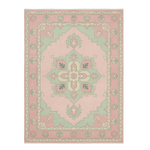 Blush Sage Symphony Hand Knotted Rug 