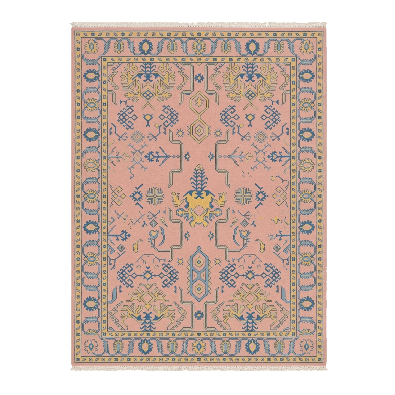 Blush Serai Hand Knotted Rug 