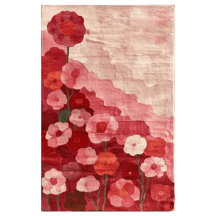 Blush and Bloom Hand Tufted Rug