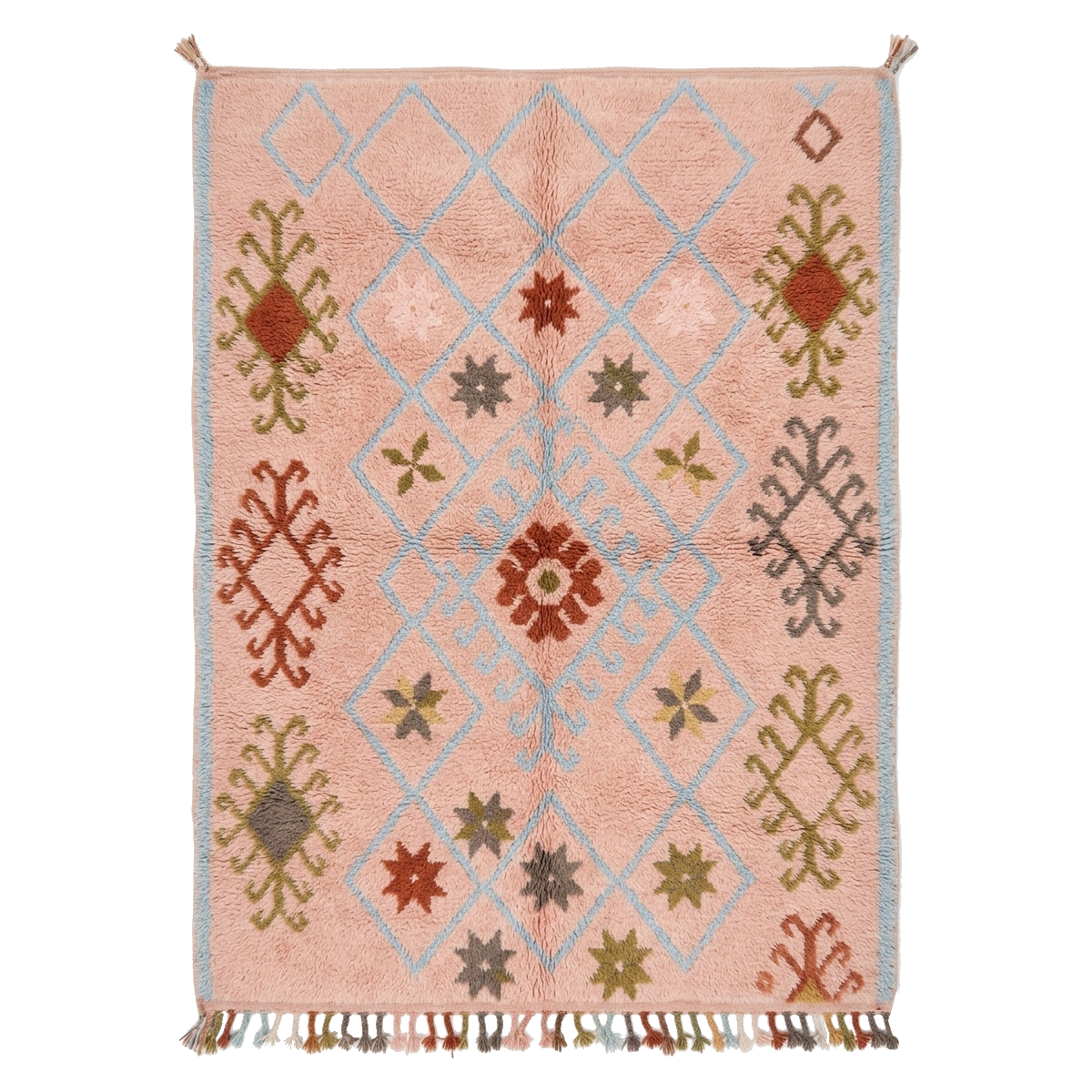 Boho Bloom Moroccan Shag Rug