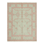 Botanical Blueprint Hand Knotted Wool Rug