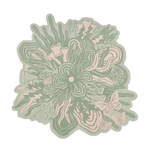 Botanical Coral Hand Tufted Wool Rug