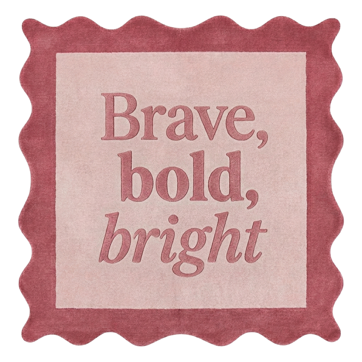 Brave Bold Bright Square Hand Tufted Wool Rug