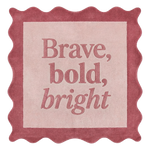 Brave Bold Bright Square Hand Tufted Wool Rug