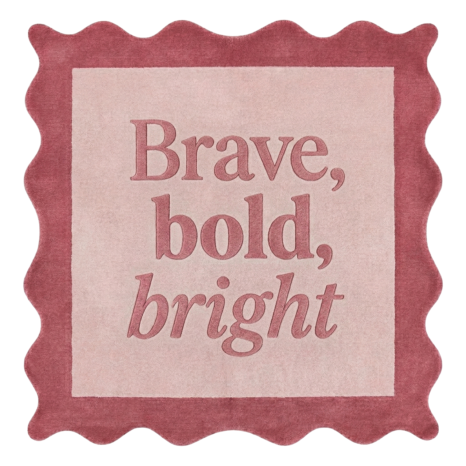 Brave Bold Bright Square Hand Tufted Wool Rug