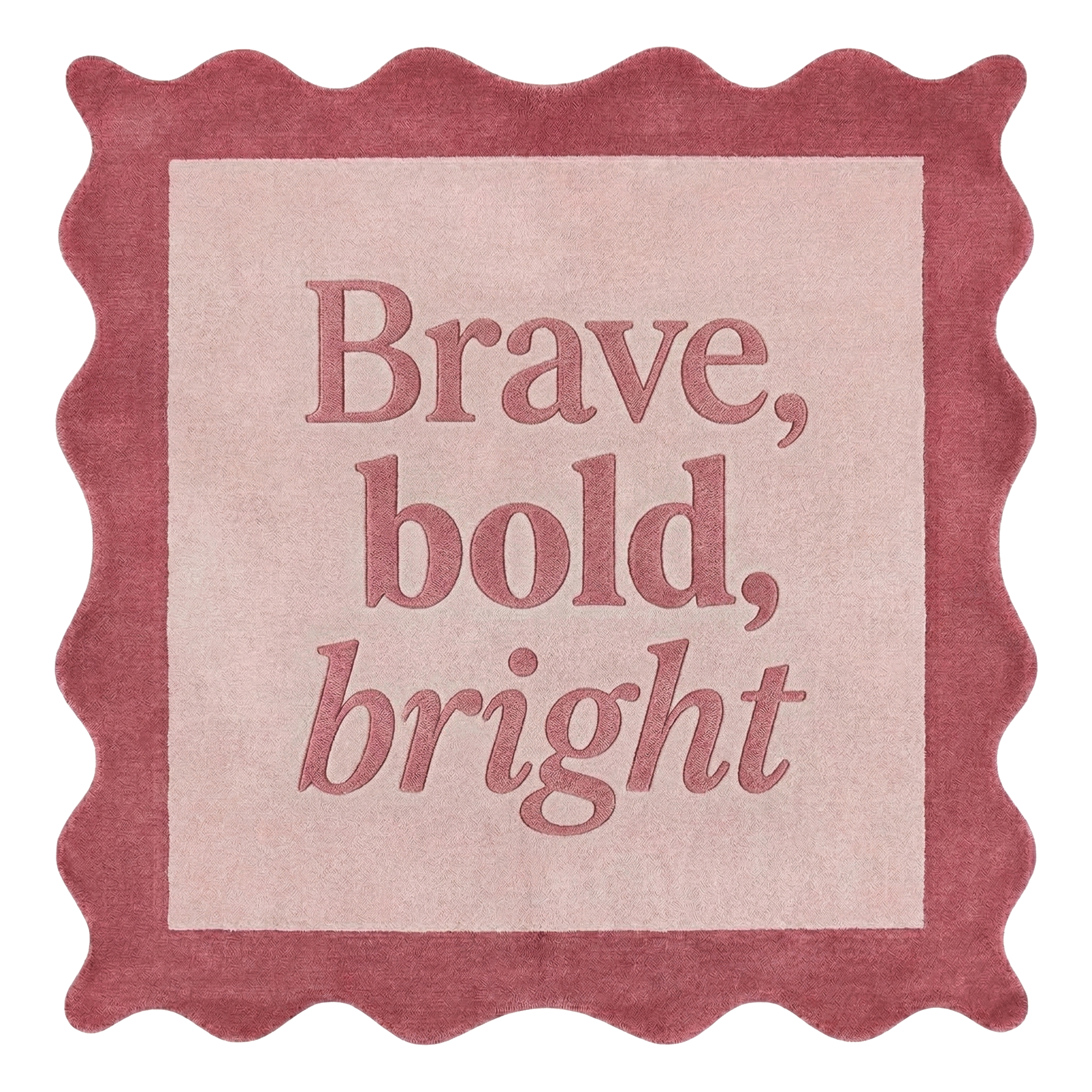 Brave Bold Bright Square Hand Tufted Wool Rug