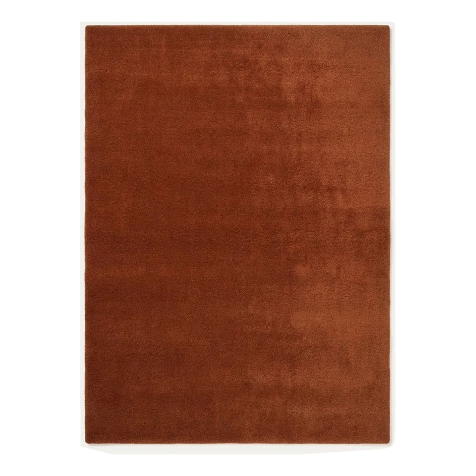 Burnt Amber Hearth Hand Tufted Wool Rug