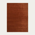 Burnt Amber Hearth Hand Tufted Wool Rug - studio photo