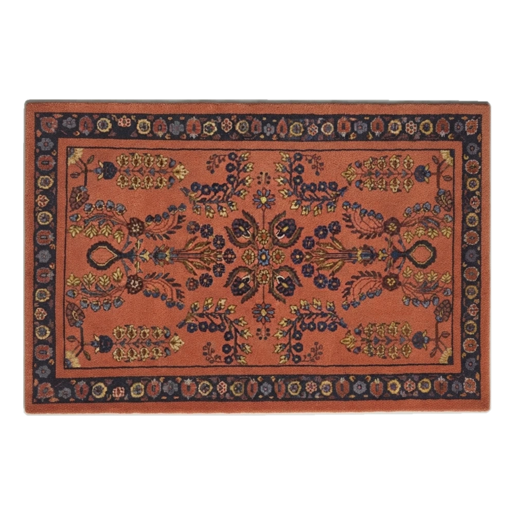 Burnt Sienna Vase Garden Hand Tufted Wool Rug - alternate view