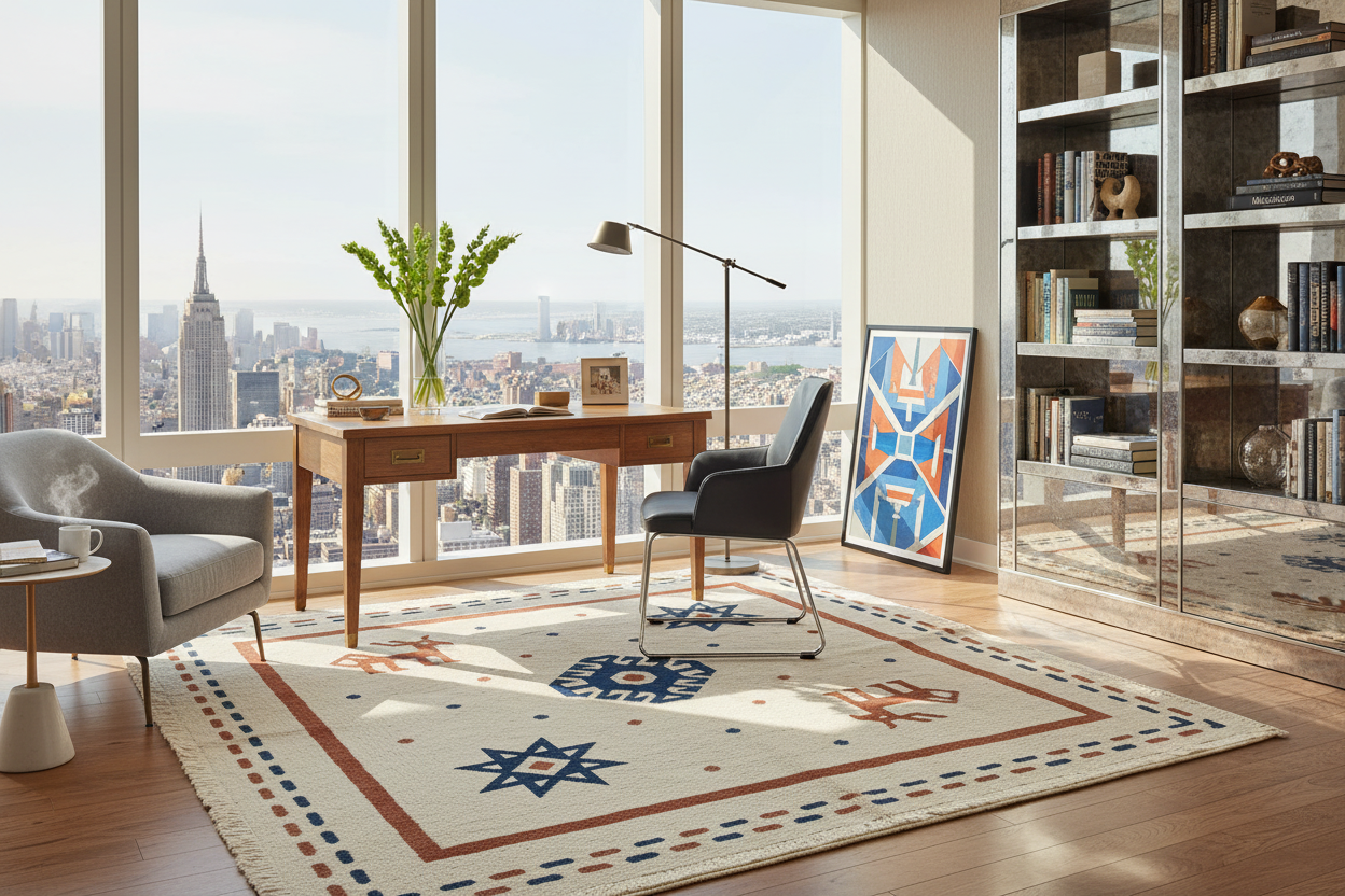 Burnt Horizon Elegy Hand Knotted Rug