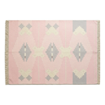 Candy Cloud Diamond Flatweave Cotton Dhurrie Rug - alternate view